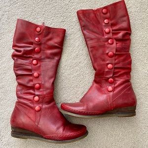 Miz Mooz Red Boots size 7.5
